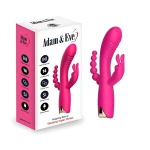 Adam & Eve Hopping Bunny Triple Stimulator - Vibrators
