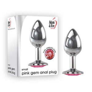 Adam & Eve Pink Gem Anal Plug - Small - Silver Small 7.1 cm Metal Butt Plug with Pink Gem Adam & Eve Pink Gem Anal Plug - Small - Silver Small 7.1 cm Metal Butt Plug with Pink Gem