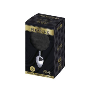 Alive Metal Fluffy Plug Black S