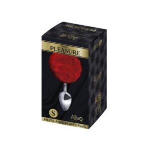 Alive Metal Fluffy Plug Red S