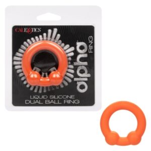 Alpha Liquid Silicone Dual Ball Ring Alpha Liquid Silicone Dual Ball Ring