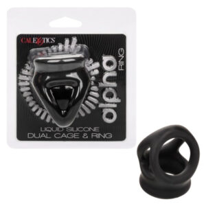 Alpha Liquid Silicone Dual Cage & Ring Alpha Liquid Silicone Dual Cage & Ring