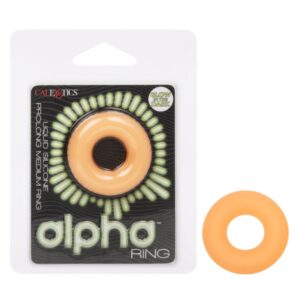 Alpha Liquid Silicone Glow-In-The-Dark Prolong Medium Ring