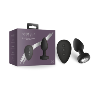Ashella Vibes Jewel Remote Control Vibrating Butt Plug - Medium