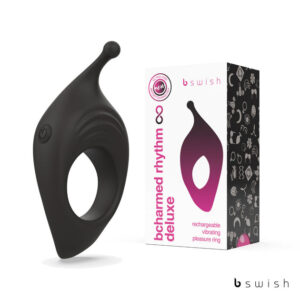 B Swish Bcharmed Rhythm Infinite Deluxe Black Vibrating Cock Ring
