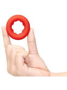 b-Vibe Flex Ring Grip - Ultra Soft Silicone Cock Ring - Red b-Vibe Flex Ring Grip - Ultra Soft Silicone Cock Ring - Red
