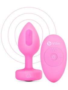 b-Vibe Remote Control Vibrating Jewelled Heart Plug S/M b-Vibe Remote Control Vibrating Jewelled Heart Plug S/M