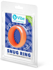 b-Vibe Snug Ring - 40 mm Snug Fit Silicone Cock Ring - Orange b-Vibe Snug Ring - 40 mm Snug Fit Silicone Cock Ring - Orange