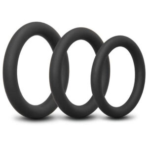 b-Vibe Snug Ring Lite - 3-Pack Snug Fit Silicone Cock Ring