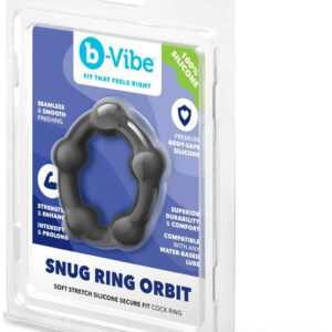 b-Vibe Snug Ring Orbit - Nubby Snug Fit Silicone Cock Ring