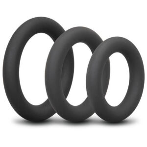 b-Vibe Snug Ring Swole - 3-Pack Snug Fit Thick Silicone Cock Ring