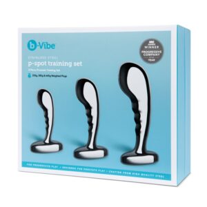 b-Vibe Stainless Steel P-Spot Training Set Anal Toy