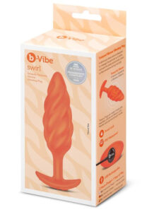 b-Vibe Swirl Texture Plug Orange