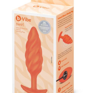 b-Vibe Swirl Texture Plug Orange