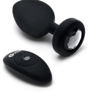 b-Vibe Vibrating Jewel Plug XXL Black