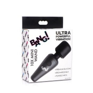 Bang! 10X Vibrating Mini Silicone Wand - Black