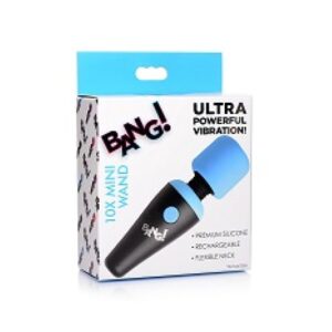 Bang! 10X Vibrating Mini Silicone Wand - Blue