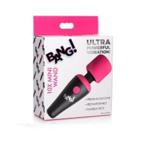 Bang!10x Vibrating Mini Silicone Wand - Pink