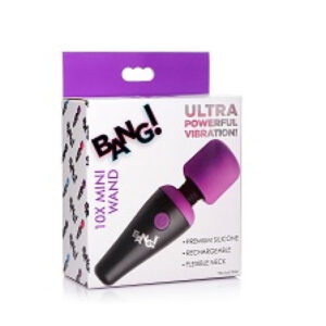 Bang! 10X Vibrating Mini Silicone Wand - Purple