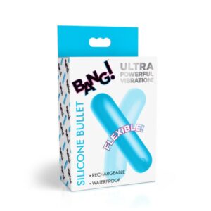 Bang! Flexible Silicone Bullet - Blue