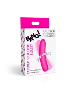 Bang! Tapered Flexible Silicone Bullet - Pink