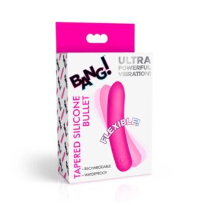 Bang! Tapered Flexible Silicone Bullet - Pink