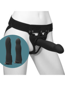Be Ready 4 Pc - 7in, 7.5in, 8in Hollow Silicone Strap-On Set