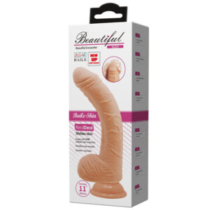 Beautiful Encounter Vibrating Alex 11'' G-Spot Curved with Suction Base Dildo