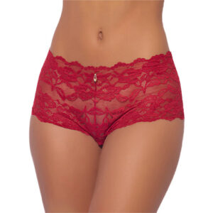 Bella Crotchless Cheeky Lace Panty