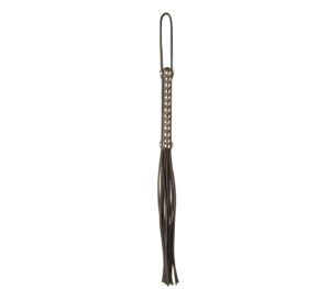 Black Studded Willy Whip
