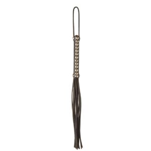Black Studded Willy Whip