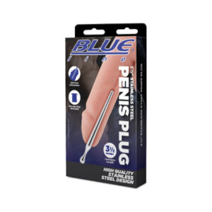 Blue Line 3.5" Stainless Steel Penis Plug