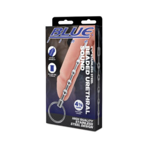 Blue Line 4.5" Stainless Steel Beaded Urethral Sound Blue Line 4.5" Stainless Steel Beaded Urethral Sound