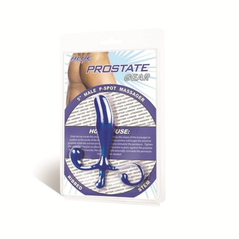 Blue Line 5" Male P-Spot Massager Blue Anal Toy