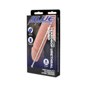 Blue Line 6" Stainless Steel Teardrop Urethral Sound Blue Line 6" Stainless Steel Teardrop Urethral Sound