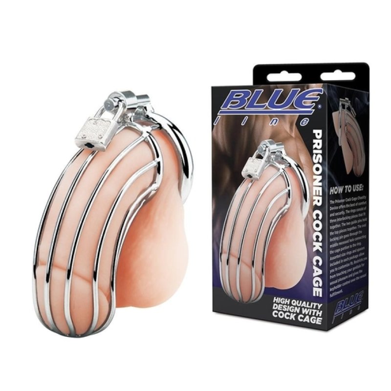 Blue Line Prisoner Cock Cage Cock Ring (BLM5013)