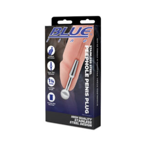 Blue Line Stainless Steel Peephole Penis Plug