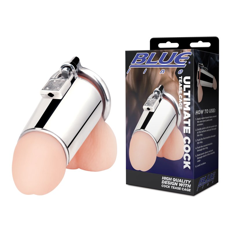 Blue Line Ultimate Cock Tease Cock Cage Cock Ring