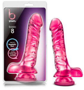 Blush Novelties B Yours Basic 8 Pink Vibrating Dildo