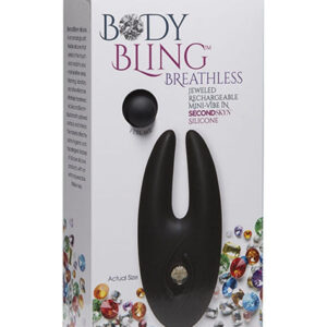 Body Bling Breathless Mini Vibe in Second Skin Silver