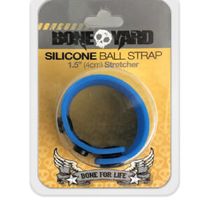 Boneyard 1.5inch Silicone Ball Strap - 3 Snap - Blue