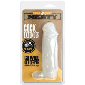 Boneyard Meaty Cock Extender - Clear - Clear Penis Extender Sleeve Boneyard Meaty Cock Extender - Clear - Clear Penis Extender Sleeve