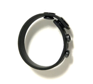 Boneyard Silicone Cock Strap - 3 Snap Ring - Black Boneyard Silicone Cock Strap - 3 Snap Ring - Black