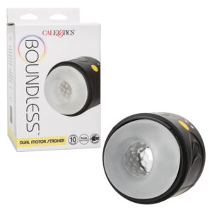 Boundless Dual Motor Stroker with Two Textured Openings
