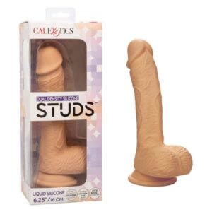 Calexotics Dual Density Silicone Studs 6.25”/16 cm - Ivory Dildo