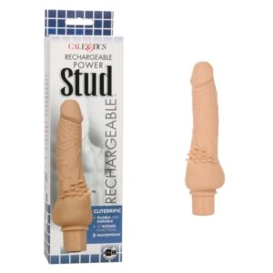 Calexotics Power Stud Cliterrific Rechargeable - Ivory Dildo