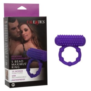 Calexotics Silicone Rechargeable 5 Bead Maximus Ring