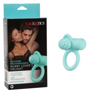 Calexotics Silicone Rechargeable Nubby Lover’s Delight Cock Ring Calexotics Silicone Rechargeable Nubby Lover’s Delight Cock Ring
