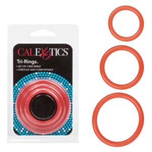 Calexotics Tri-Rings Red