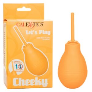 Cheeky One-Way Flow Douche - Orange Anal Toy